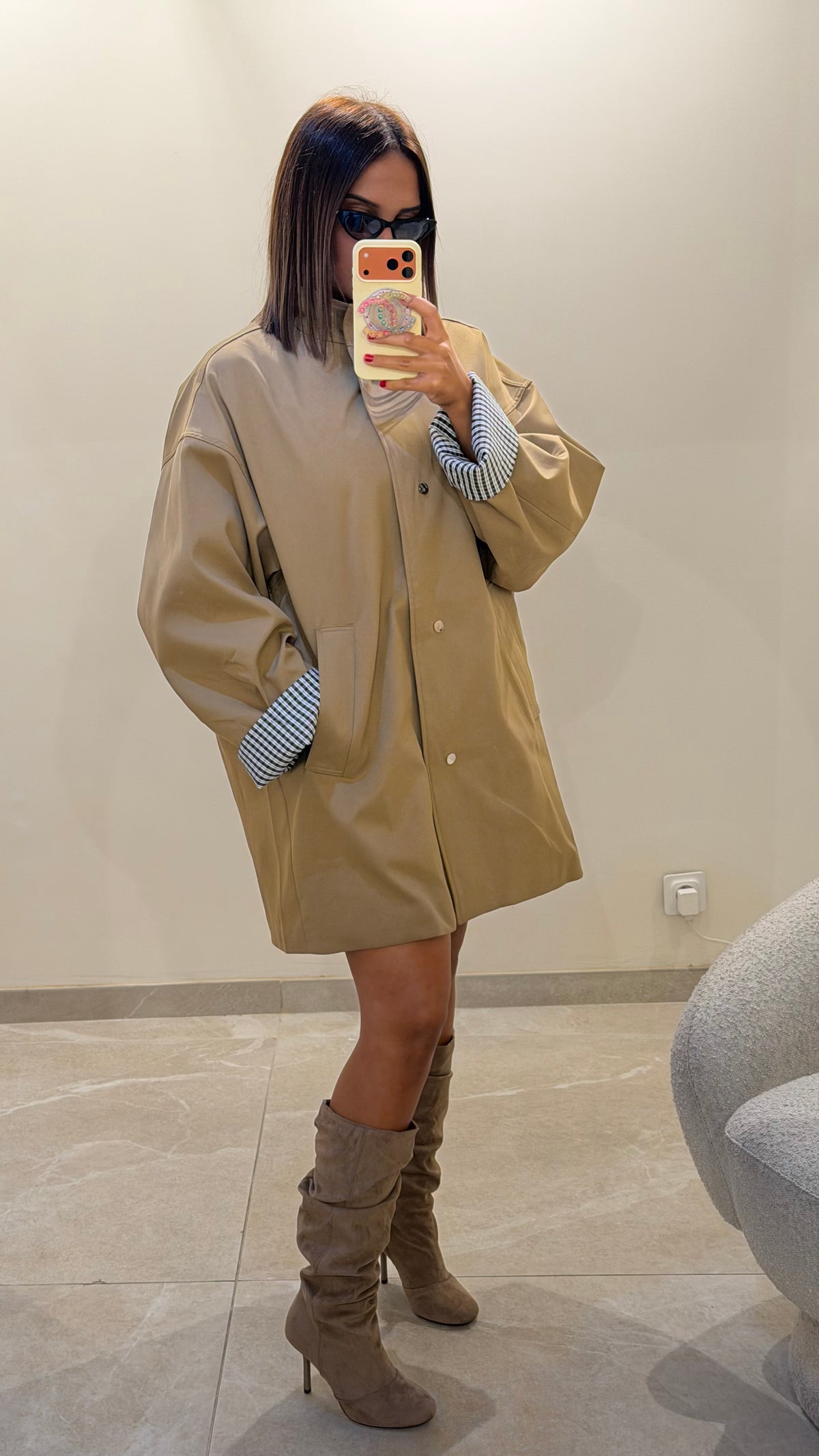 MANTEAU CAMEL