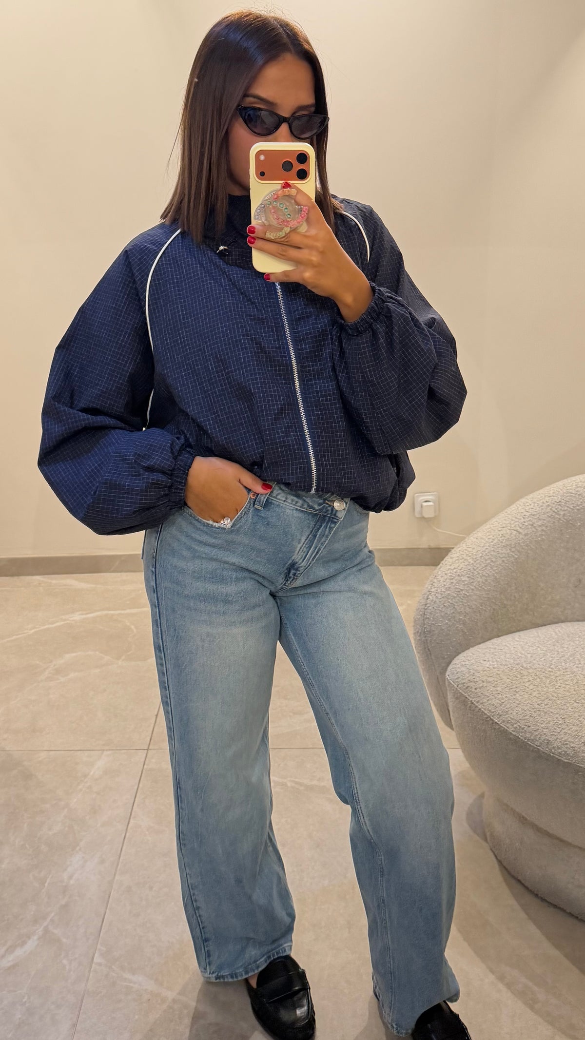 VESTE A CARREAUX