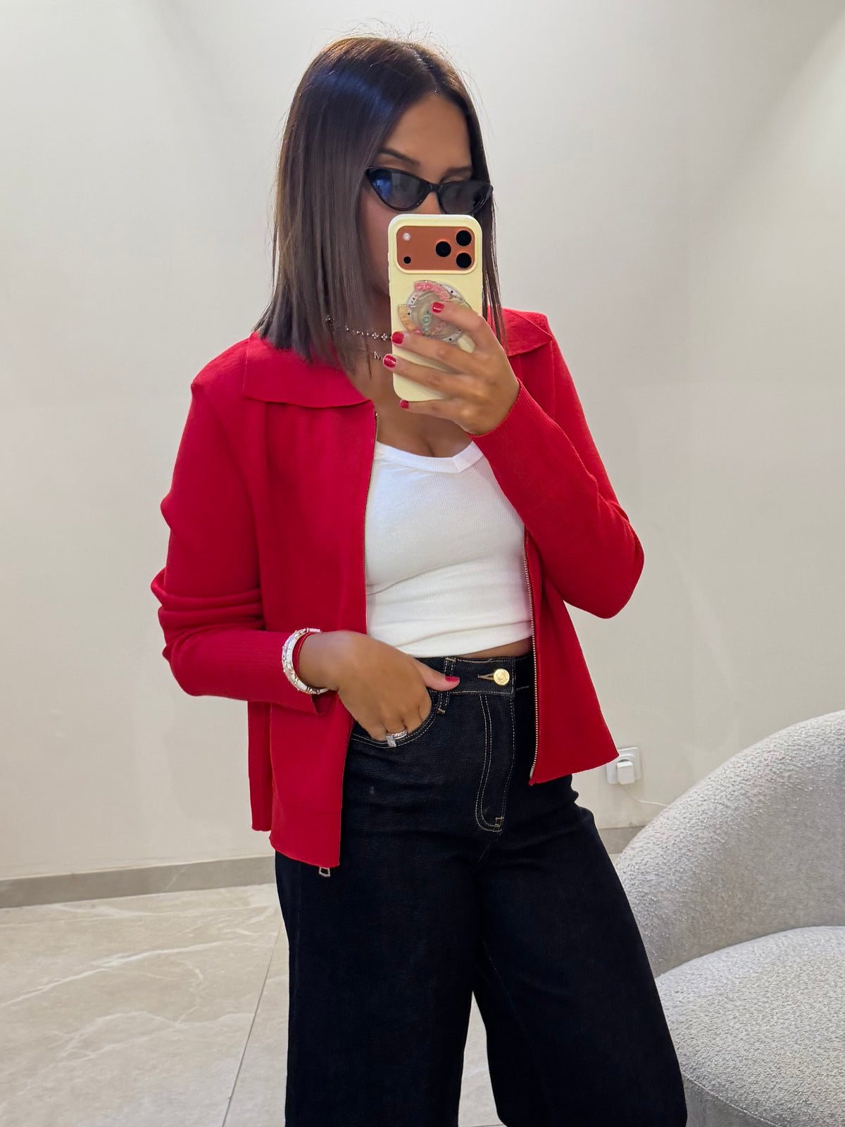 GILET ROUGE