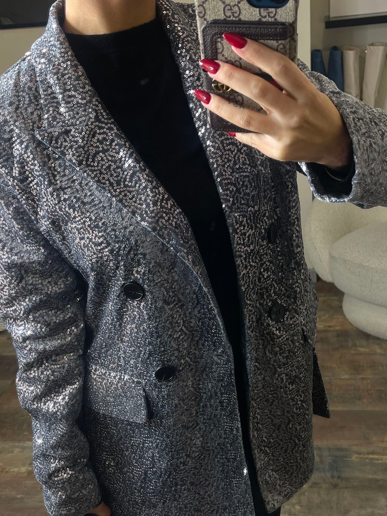 BLAZER A PAILLETTES