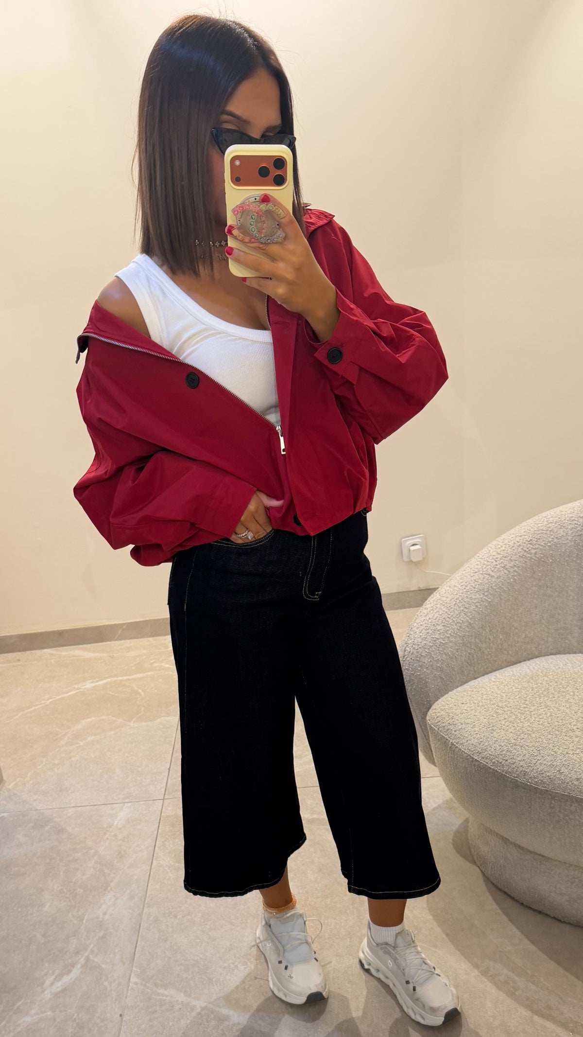 VESTE ROUGE